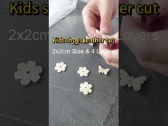 Máquina de corte de couro para sapatos de criança sem bordas escuras limpas e lisas