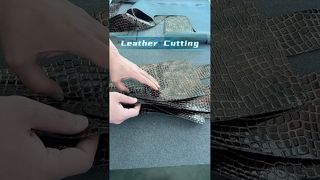 Máquina de corte inteligente de padrão de crocodilo PU | CNC IBON