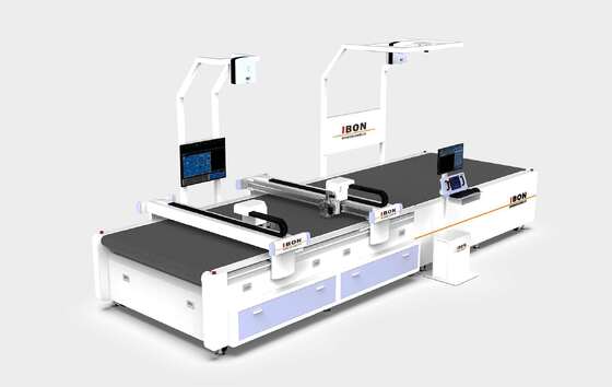 Bom preço Dual Head IB1660 Leather Cutting Machine | Automatic CNC Genuine Leather Cutter on-line