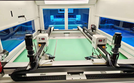 Bom preço Máquina de impressão digital de couro de dupla cabeça com área de trabalho de 1200 x 900 mm e controlo por computador para marcação de sapatos on-line